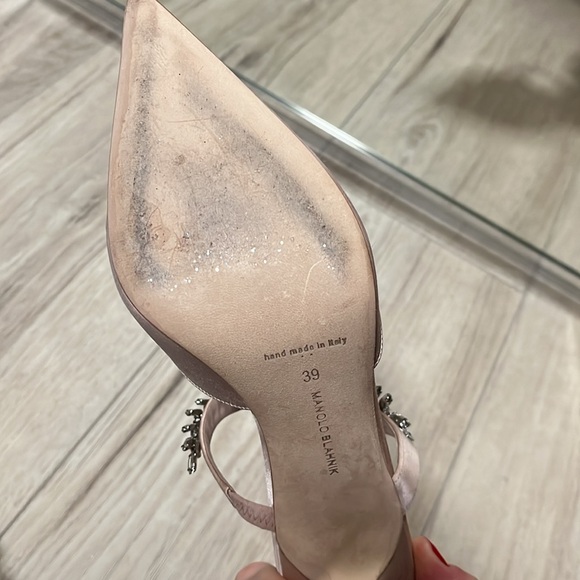 Manolo Blahnik Satin Mules 39 - Picture 12 of 16